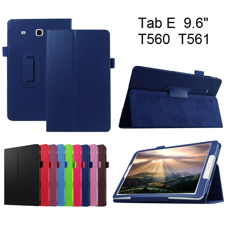 

Чехол книжка на Samsung Galaxy Tab E 9.6 SM-T560 T561 TTX Leather Book Dark blue (Синий)