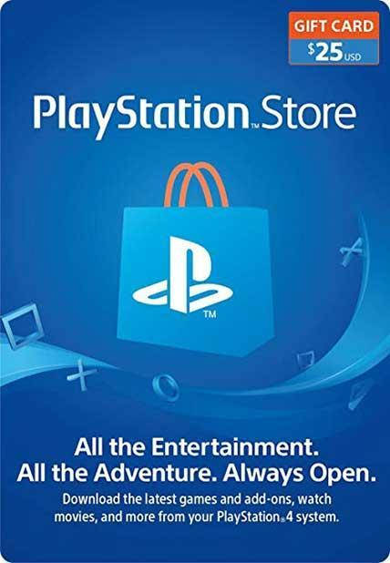 

Карта оплаты 25$ (USA) для Playstation Network (Америка, PlayStation US Store, PSN)