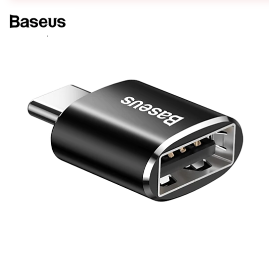 

Адаптер OTG Type-C на USB переходник ЮСБ на Тайп-С ОТГ Baseus (черный)