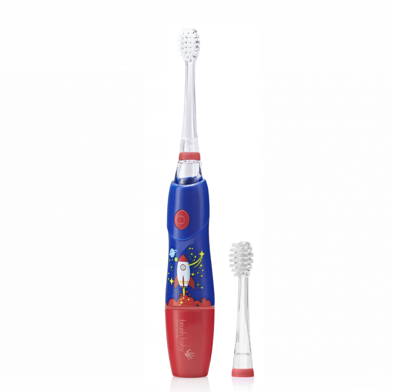 

Электрическая звуковая зубная щетка Brush-Baby KidzSonic (3+), ракета