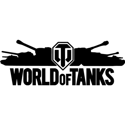 

Виниловая наклейка - World of Tanks Logo (от 7х20 см), Белый