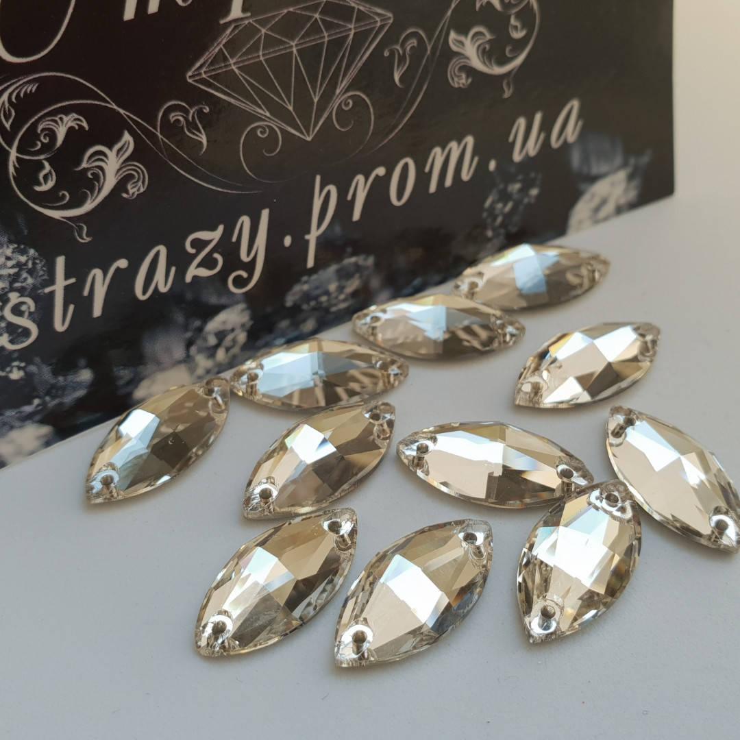 

Стразы пришивные SWARO Маркиз 7*15мм. Crystal