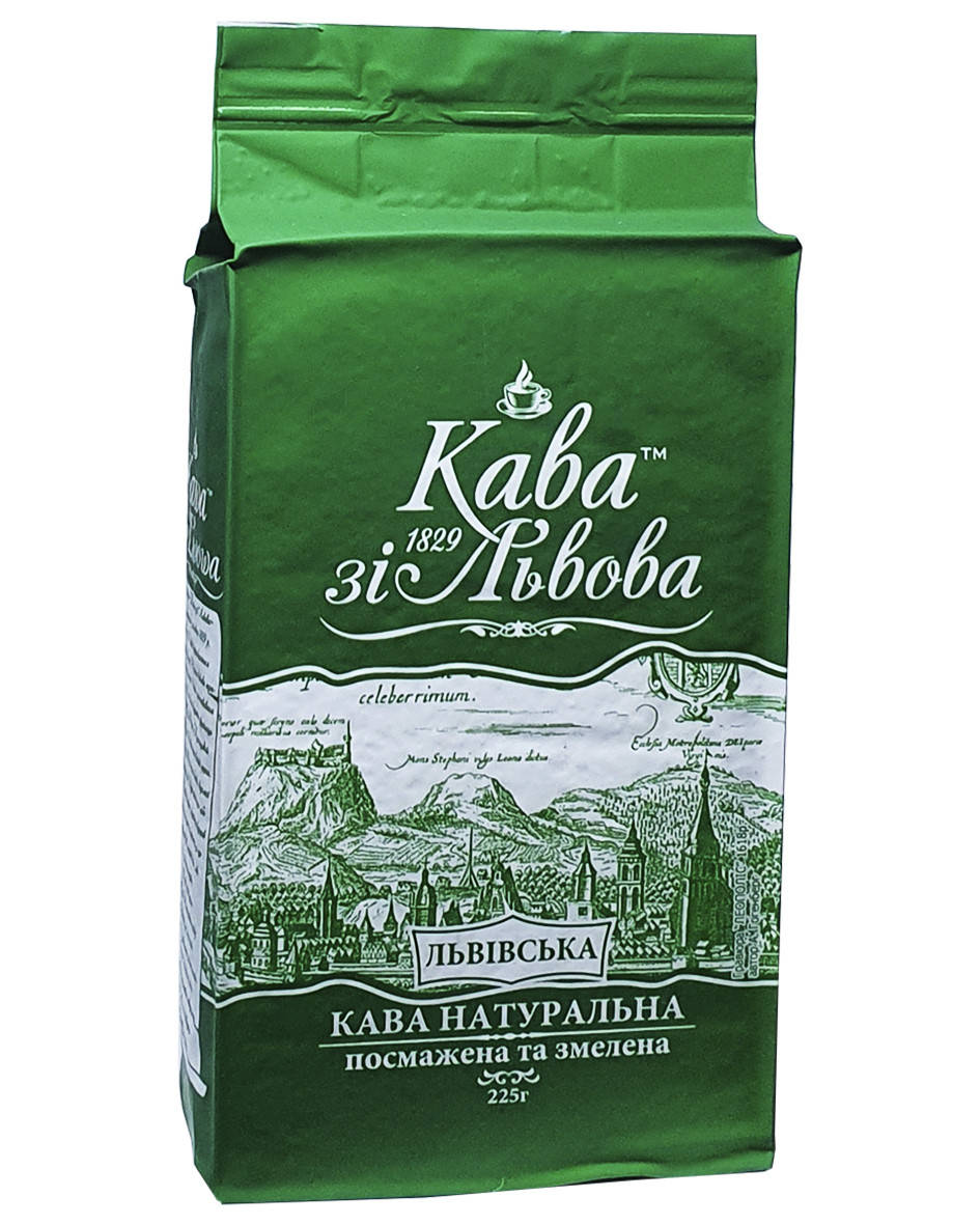 

Кофе молотый Кава зі Львова Львівська 225 г (52006)