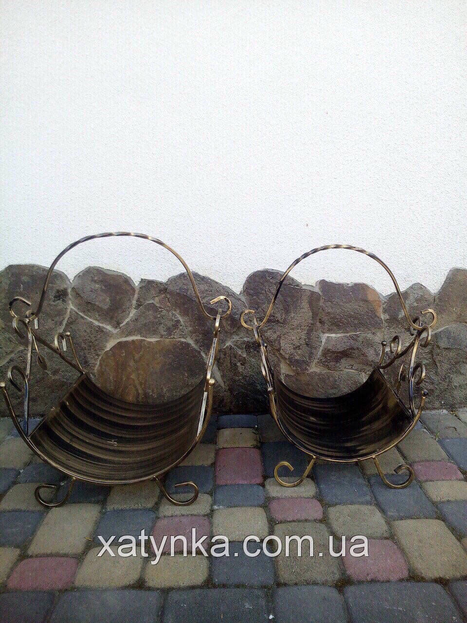 

Дровница кованая большая, Золотистый