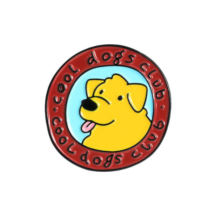 

"Клуб крутых собак Cool dogs club" значок (пин) металлический