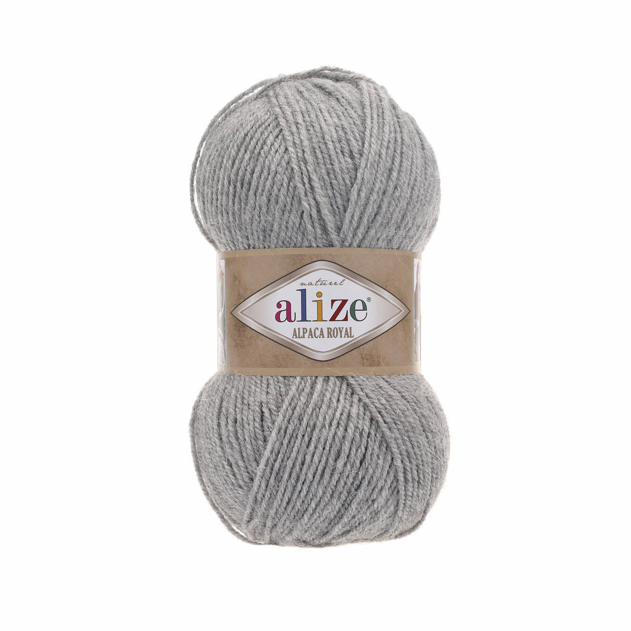 

Alize ALPACA ROYAL светло-серый меланж №21