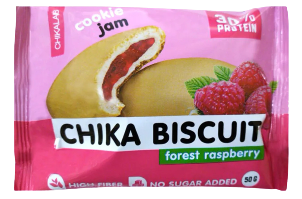 

Протеиновое бисквитное печенье Chikalab CHIKA BISCUIT Лесная Малина (50 грамм)