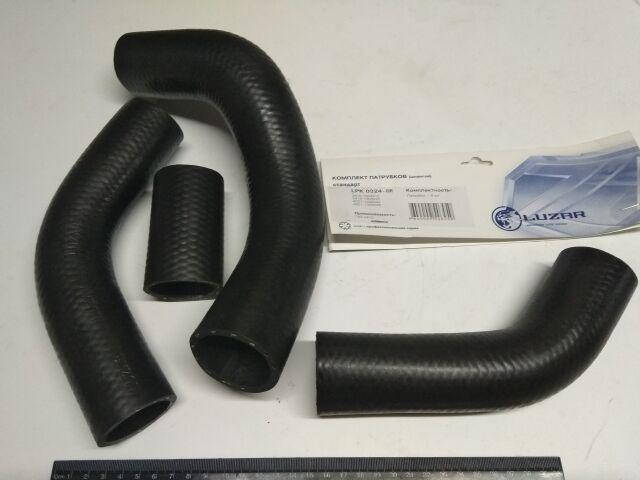 

Патрубки радиатора охлаждения, ГАЗ 2410, Лузар 4 шт. в упак. (LPK 0324)