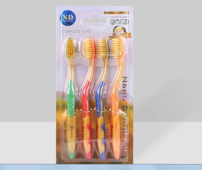 

Набор Корейских зубных щеток с нефритом желтые + супер ручка (4шт)