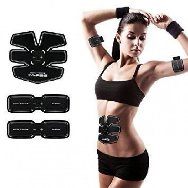 

Тренажер для пресса, миостимулятор, EMS Trainer PRO 3в1 с бабочками на мышцы рук