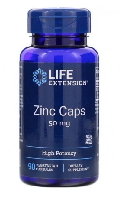 

Zinc 50 mg Life Extension 90 VCaps