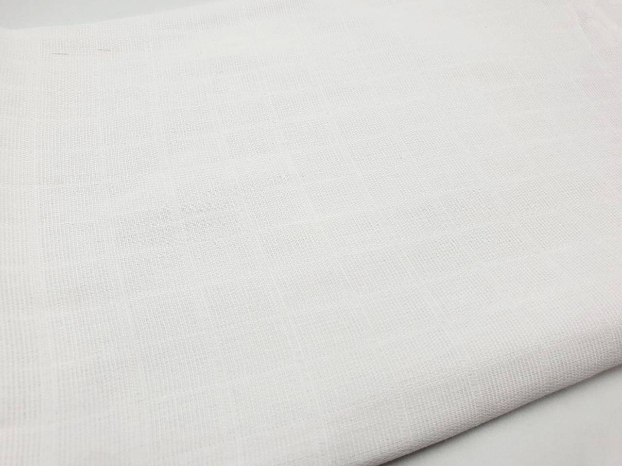 

Муслин однотонный - цвет белый