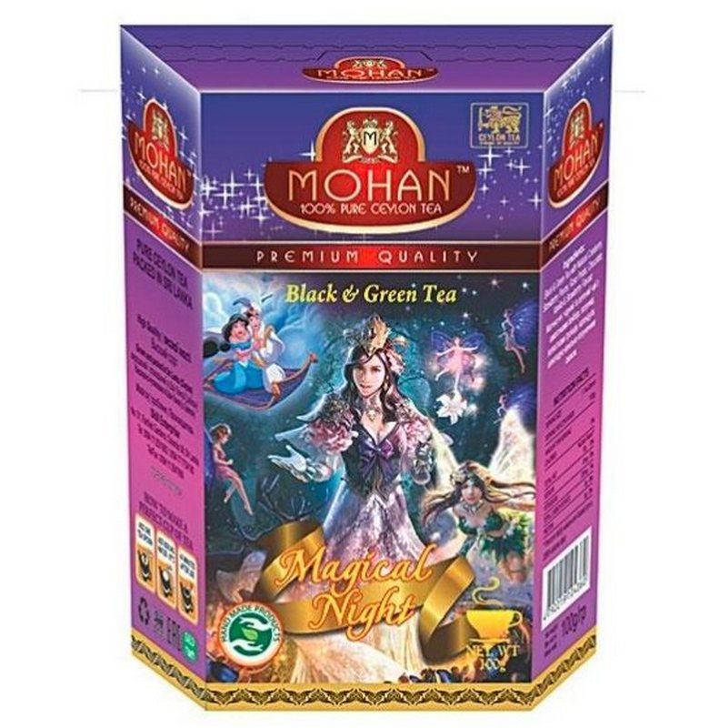 

Смесь зеленого и черного чая Магическая ночь Mohan 100 гр