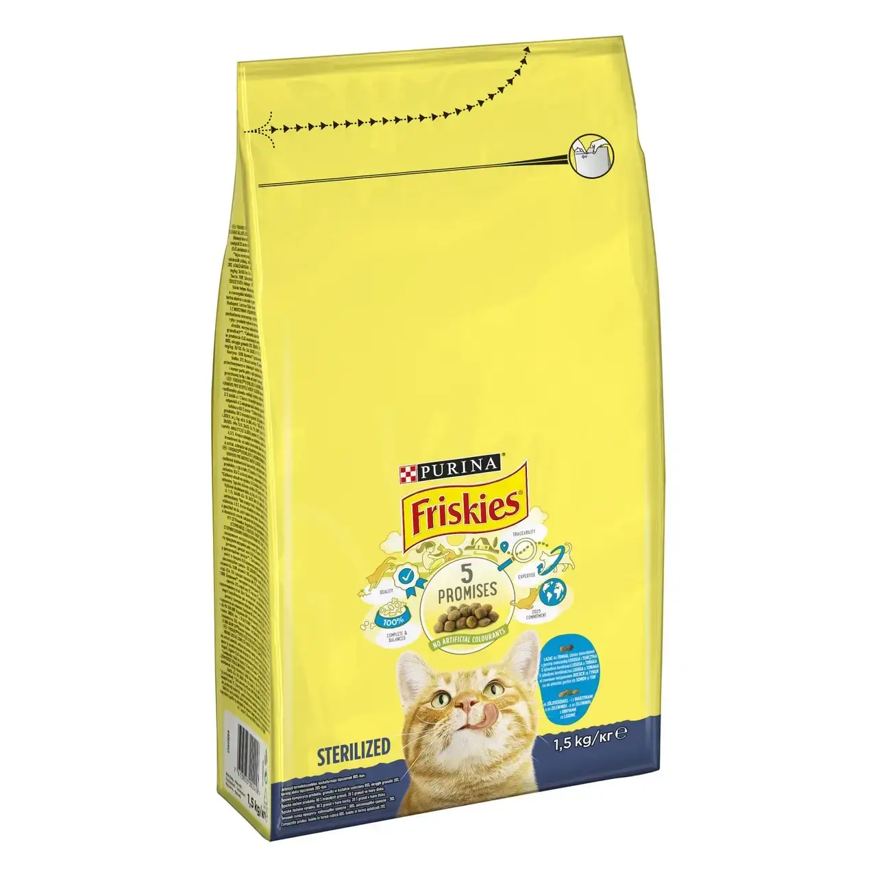 

Friskies Sterile(Фрискис Стерайл) Для кастрированных кошек с лососем и тунцем 1,5 кг