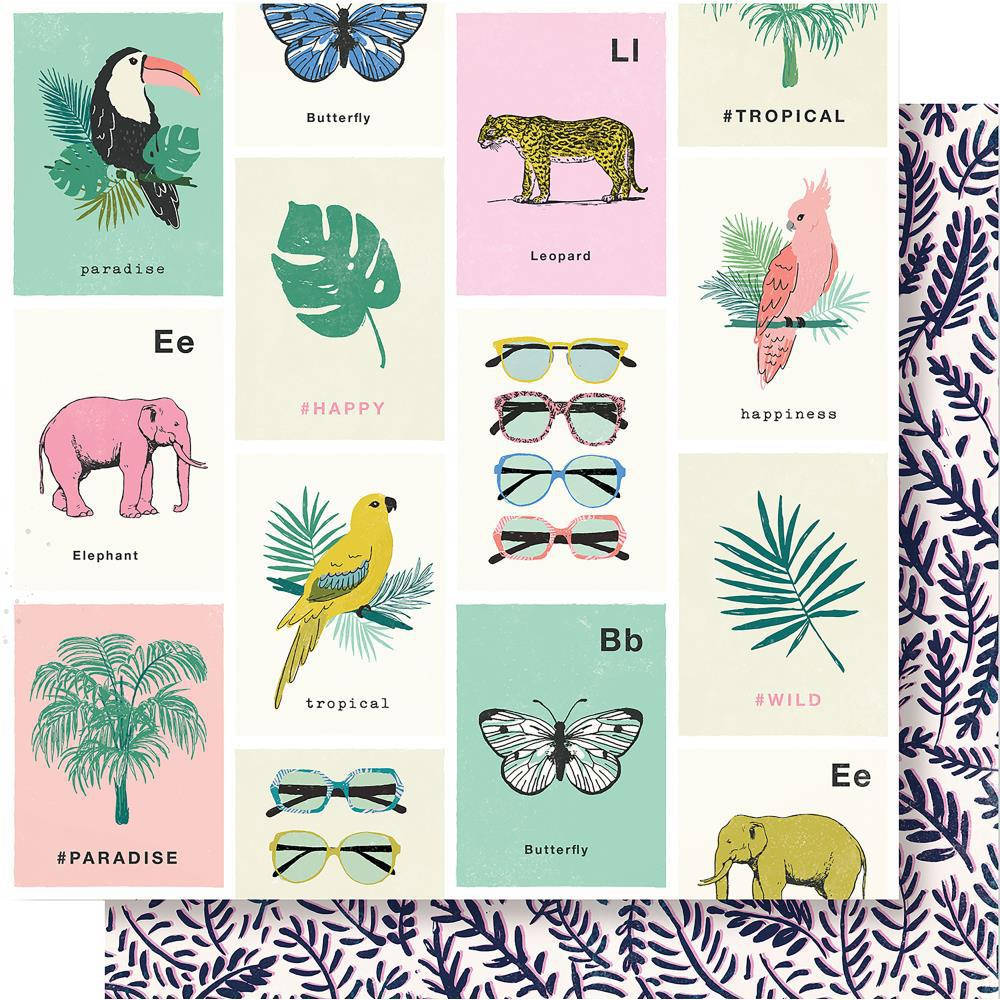 

Папір двосторонній - Animal - Wild Heart - Crate Paper - 30x30