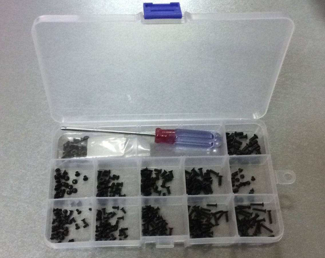 

Винты болты для сборки корпуса ноутбука (набор 12 видов по 30шт, 360шт)