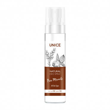 

Натуральный дезодорант-спрей Unice Pure Miracle унисекс, 100 мл Юнайс Турция