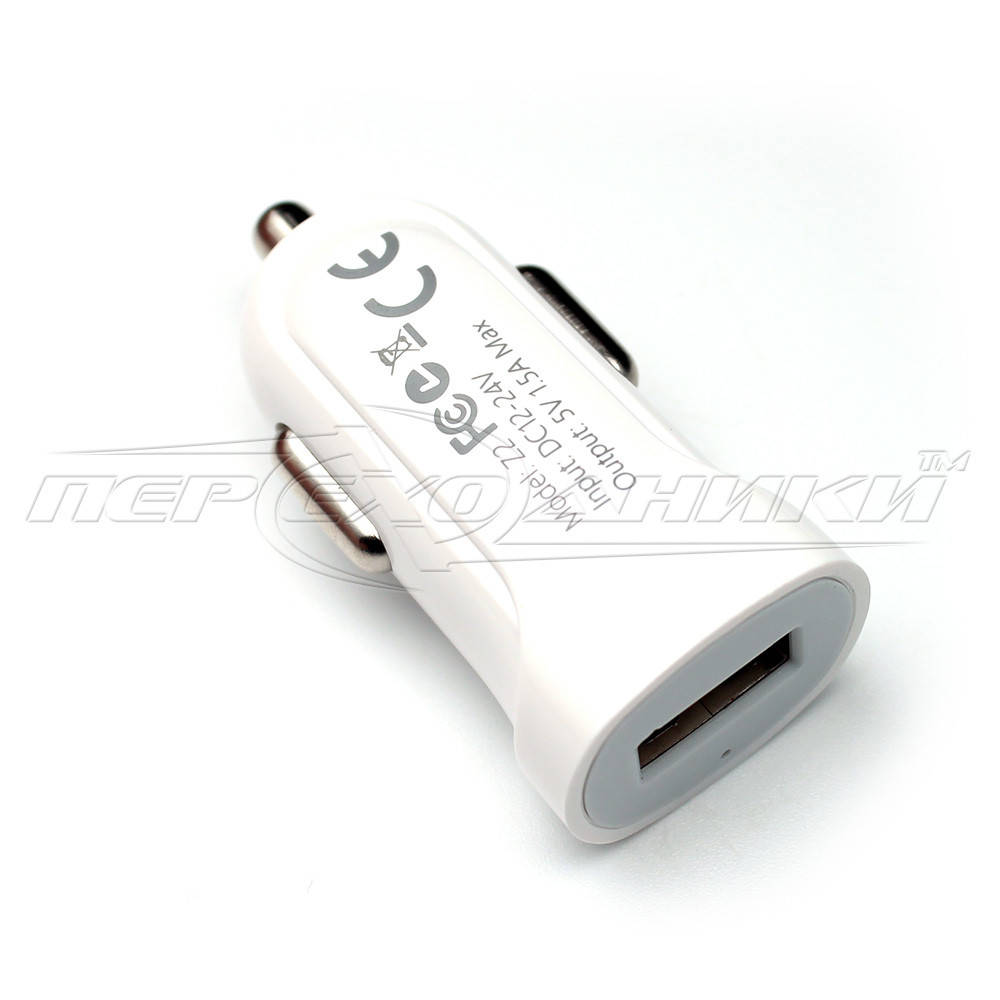 

Автомобильное зарядное устройство USB 5V 1.5A (1USB)
