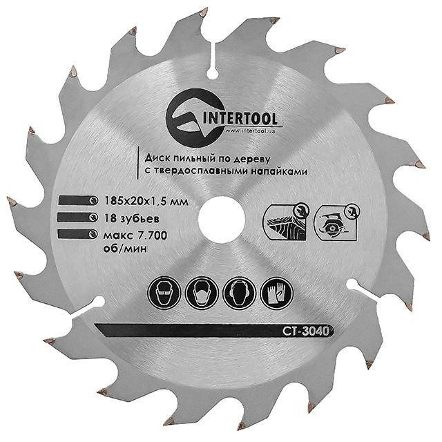 

Диск пильный по дереву с твердосплавными напайками INTERTOOL CT-3040