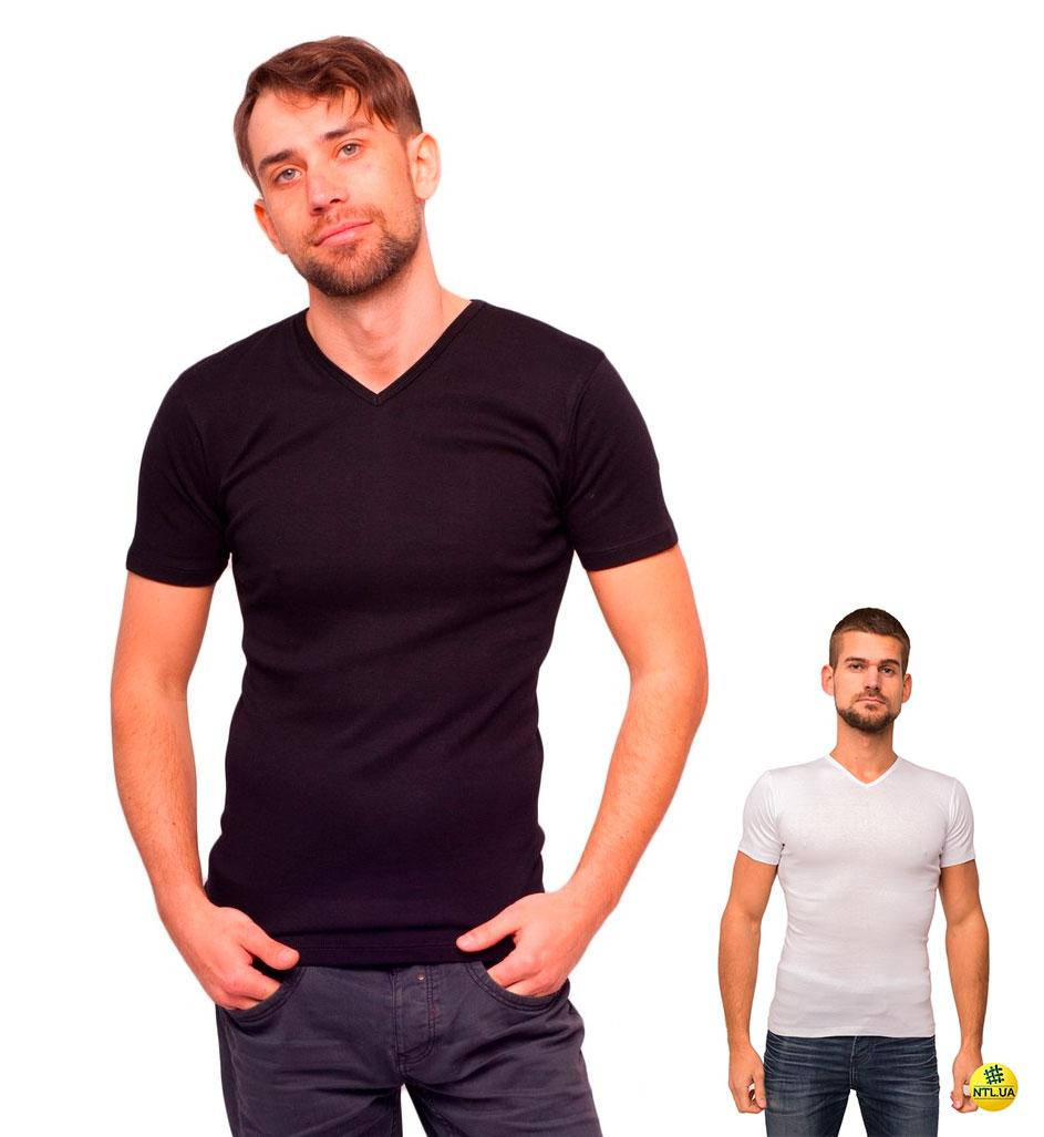 

Футболка мужская с коротким рукавом, с V-образной горловиной, НатаЛюкс (размер XXL)