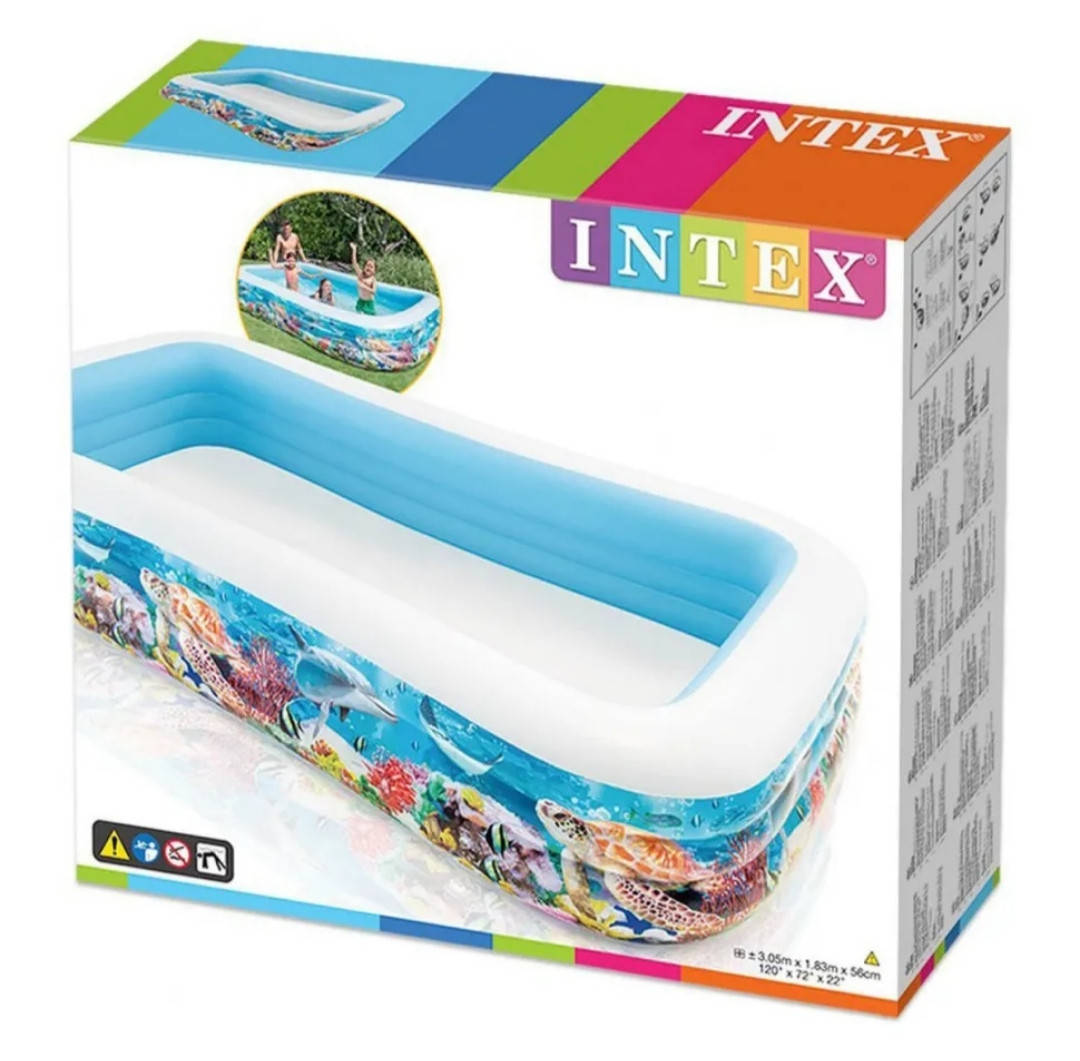 

Надувний сімейний басейн ,,,"Тропічний риф"