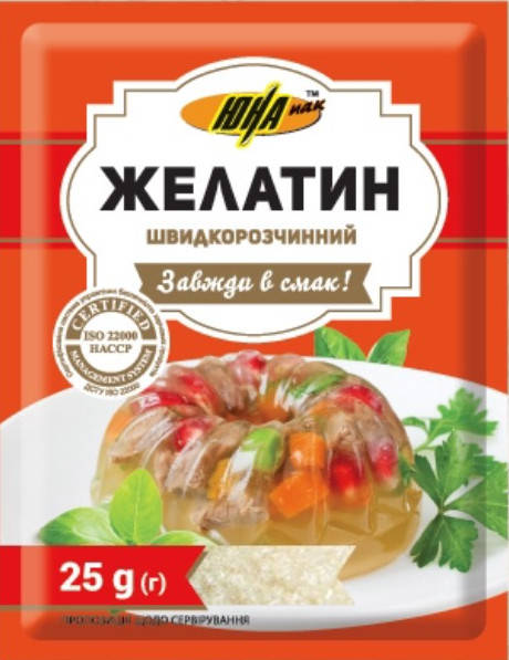

Желатин швидкорозчиний 25