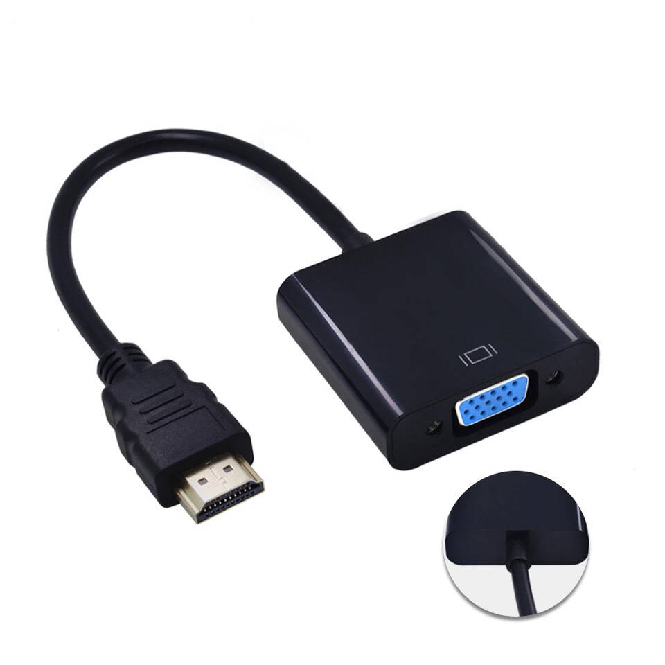 

Переходник HDMI to VGA конвертер адаптер 1080 HD, Черный