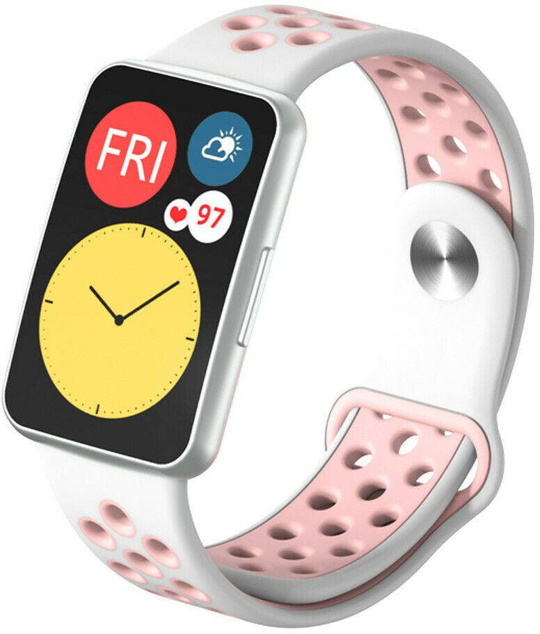 

Ремешок Sport для Huawei Watch Fit Розово-белый