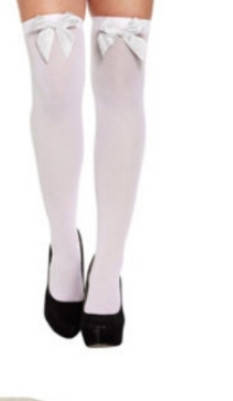 

Сексуальные Чулки с бантиками Белые 1/2