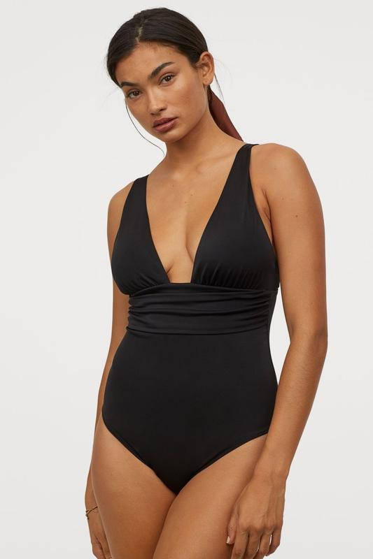 

Сплошной Купальник утяжка 75В 75С 44-46 р H&M евро 38, Черный