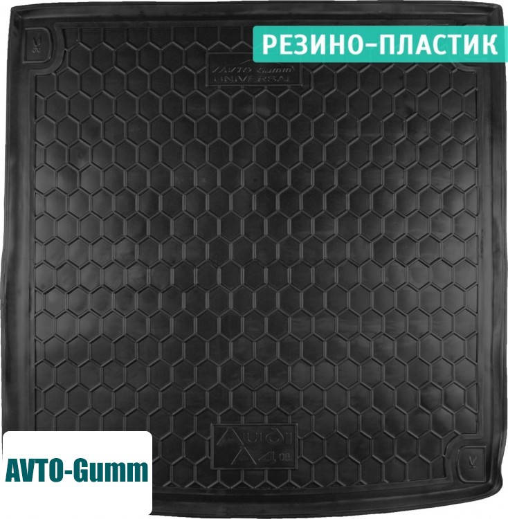

Коврик в багажник для Audi A4 '08-15, универсал, резино-пластиковый (AVTO-Gumm), Темно-серый