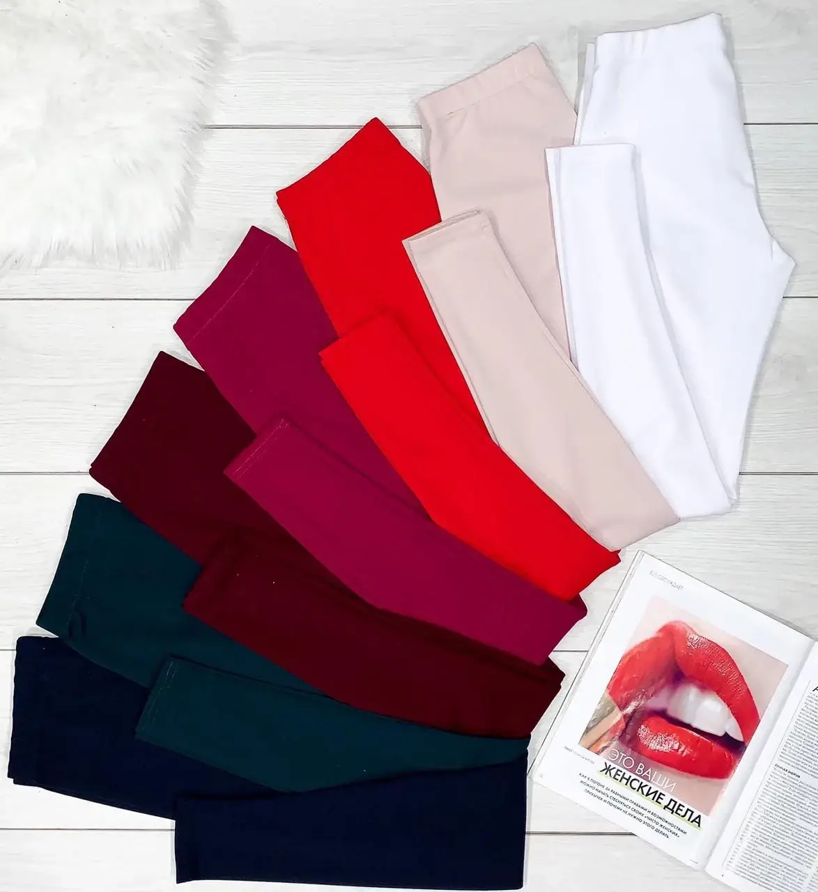 

Женские лосины, ткань креп-дайвинг, Черный