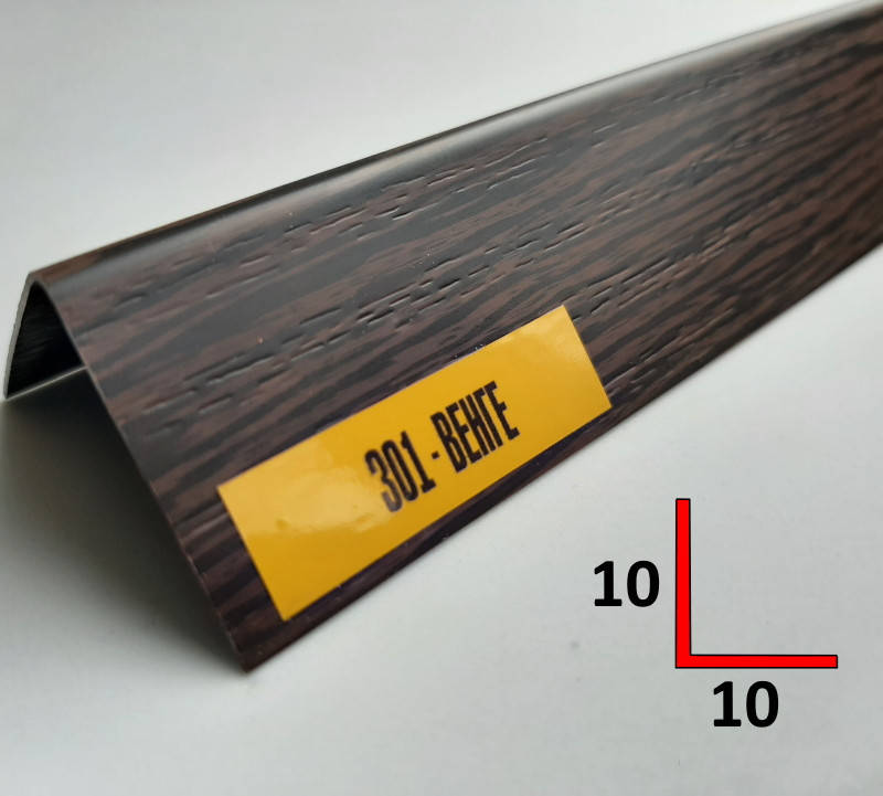 

Отделочный декоративный уголок ПВХ 10х10, 2,7 м Венге