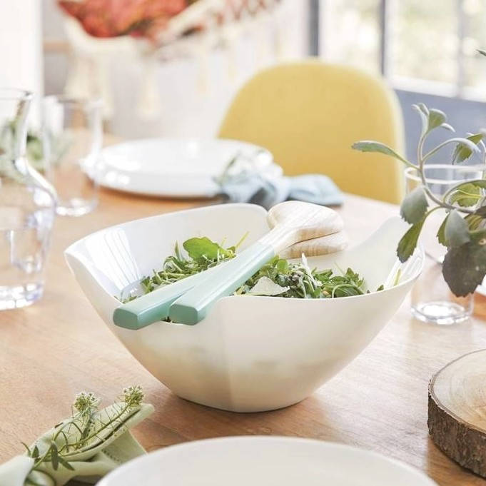 

Белый салатник с выемкой для салатных приборов Luminarc Salenco 200 мм