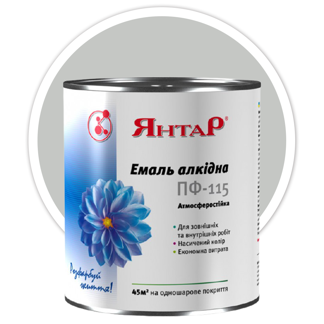 

Эмаль ПФ-115 Янтарь светло-серая (2,8 кг) RAL 7035