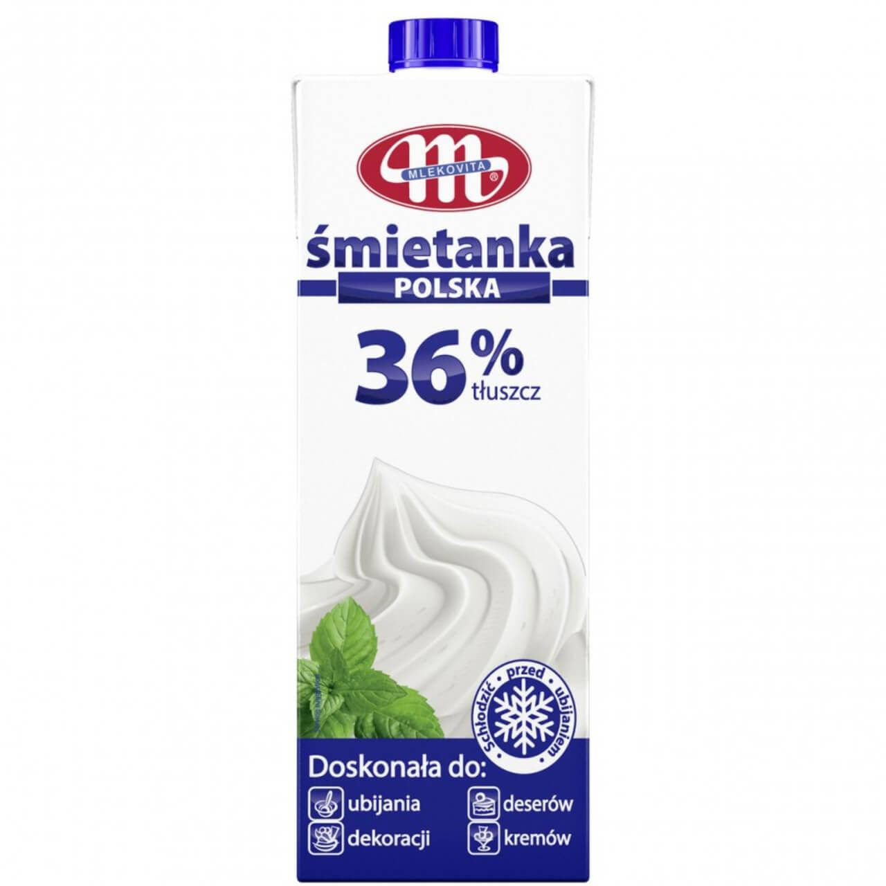 

Сливки ТМ Mlekovita 36% 1 л