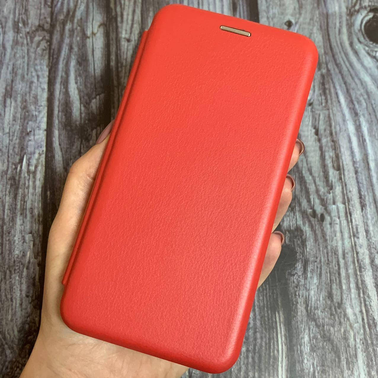 

Чехол книга для Xiaomi Mi Play с эко кожи с подставкой магнитом книжка на телефон сяоми ми плей красная STN, Красный