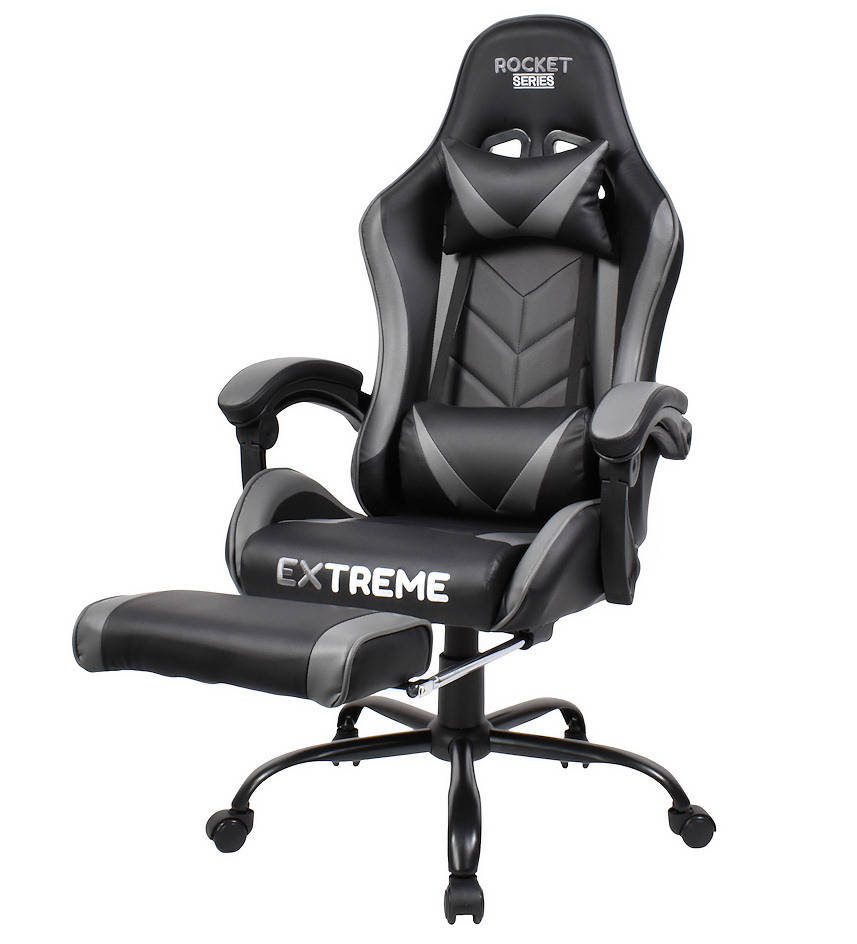 

Игровые кресла (геймерские) Extreme ROCKET сіре Кресло геймерское Компьютерное кресло Стул Крісло офісне спорт
