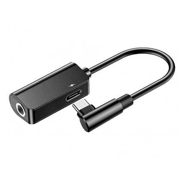 

Адаптер Baseus L45 Type-C to Type-C 220V + AUX 3.5mm black (CATL45-01), Черный