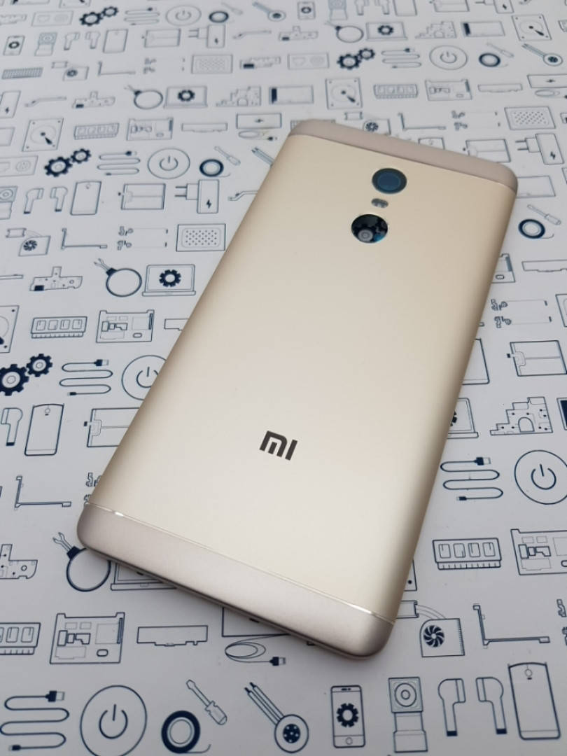 

Крышка Xiaomi Redmi Note 4X золото с кнопками Сервисный оригинал новый, Золотистый