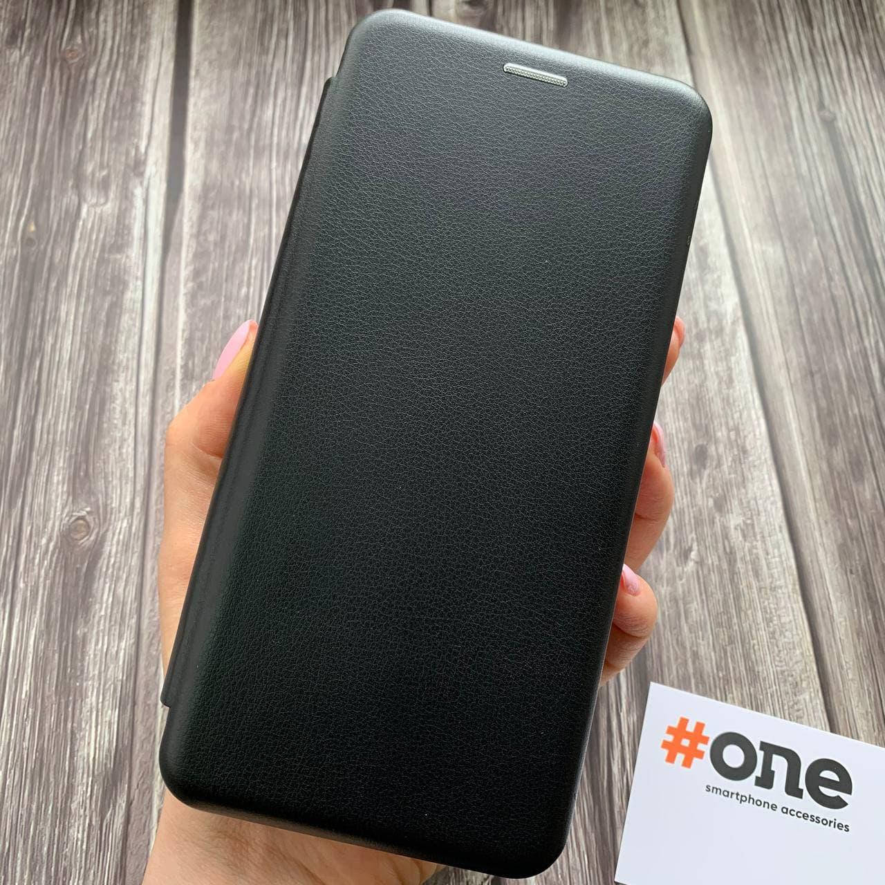 

Чехол книга для Realme C11 с эко кожи с подставкой магнитом книжка на телефон реалми с11 черная STN, Черный