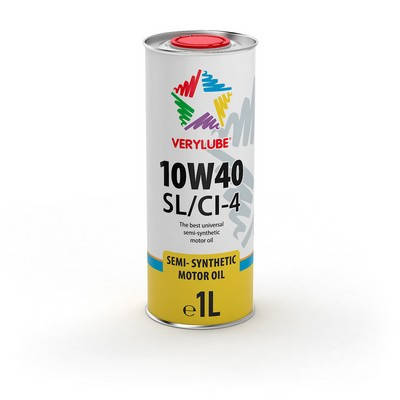 

Полусинтетическое моторное масло Verylube 10W-40 SL/CI-4