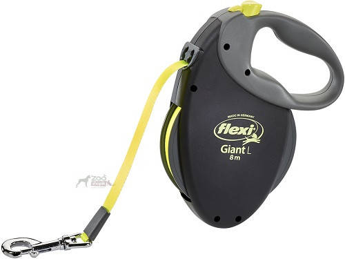 

Flexi Giant Neon L Повідець-рулетка до 50 кг стрічка 10 метрів, Серый