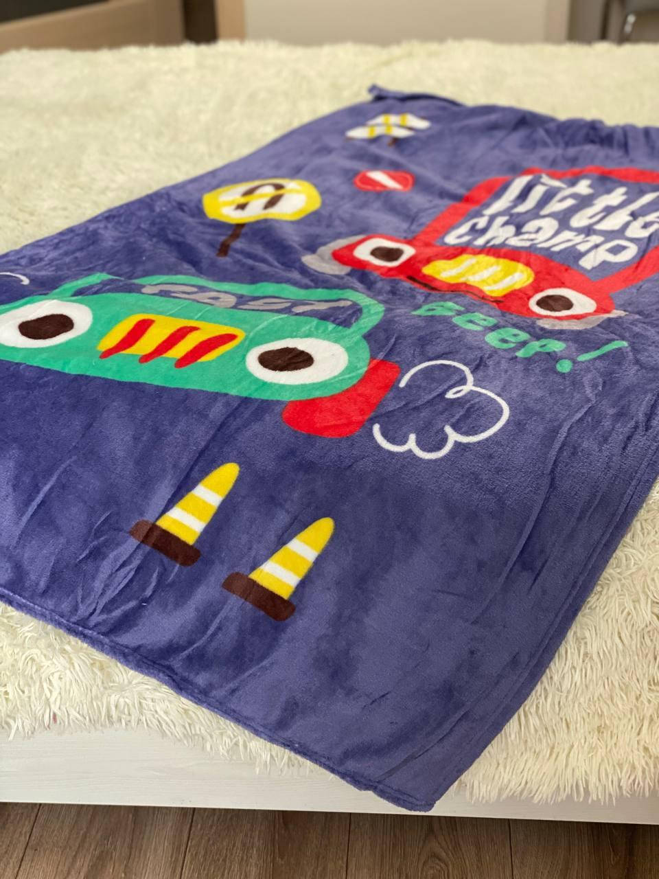 

Детское покрывало - пледик, 140*110 см, фибра, Разные цвета