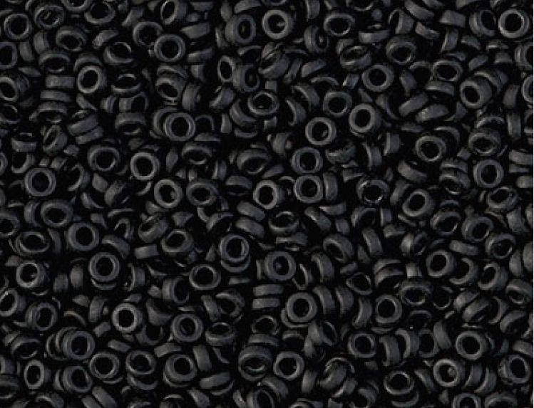 

Spacer Beads MIYUKI 2,2 х 1 мм SPR 0401F Black Matted