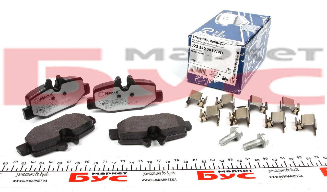 

MEYLE Колодки тормозные (задние) MB Vito (W639) 03- (Platinum)