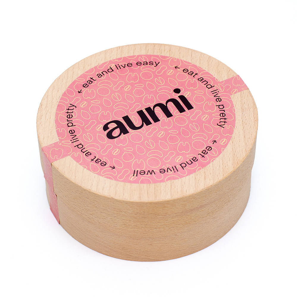 

Коробка подарочная деревянная для упаковки набора ореховых паст AUMI