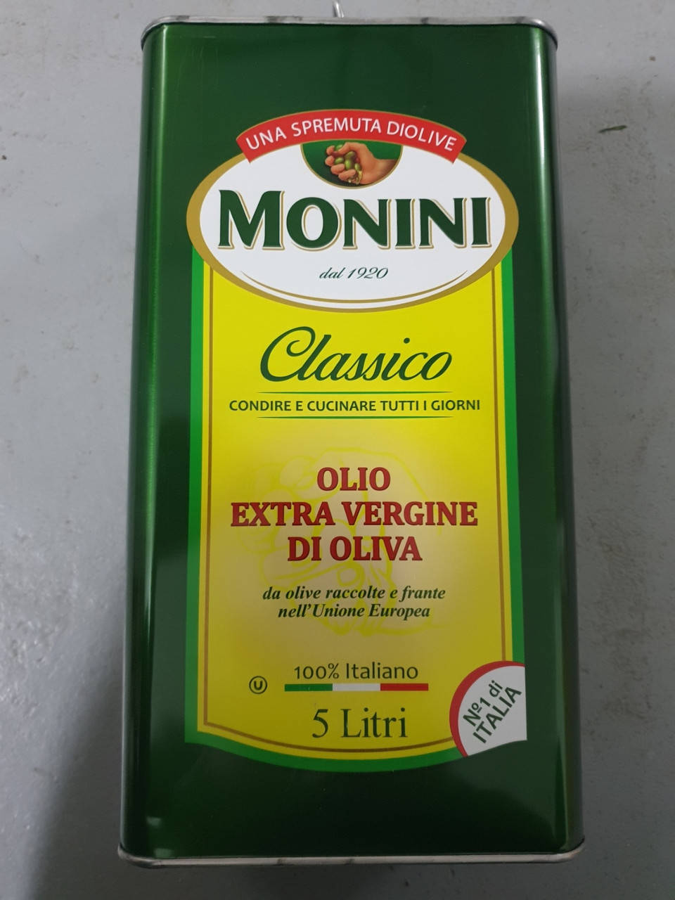 

Оливковое масло Monini Extra Vergine Classico, 5л