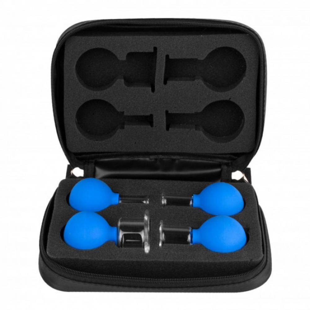 

Банки для вакуум массажа (набор из 4 штук) полимерно-стеклянные