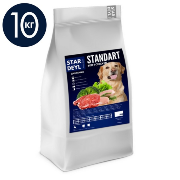 

Корм для собак Standart (курица + телятина)